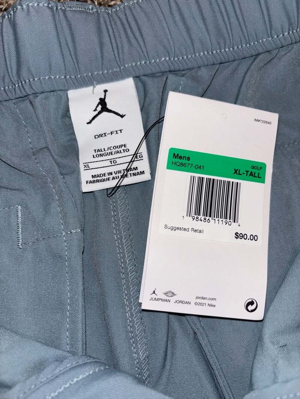 Jordan Golf Dri-FIT Standard Fit Shorts - Blue - Picture 3 of 6